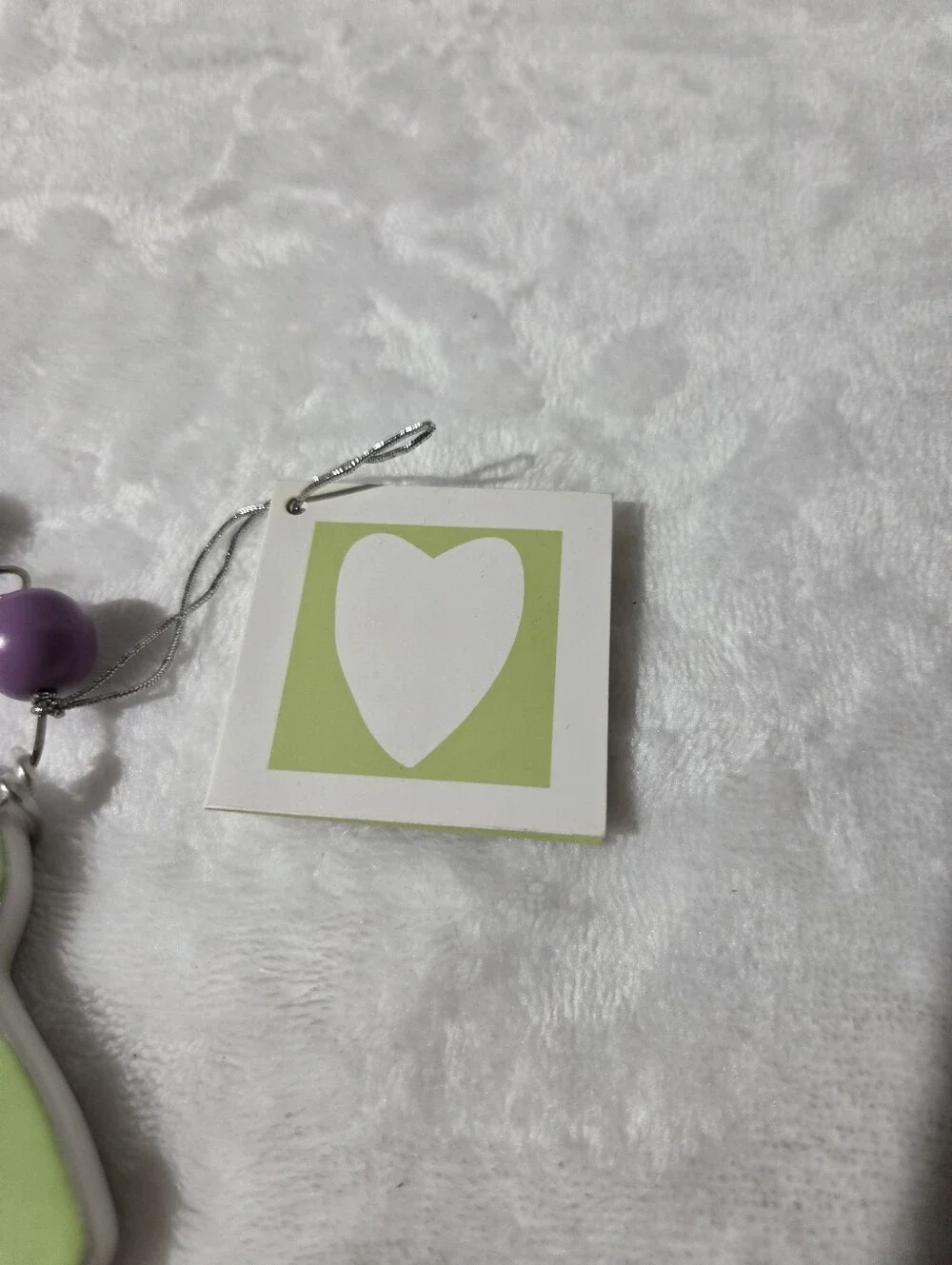 Cheerful Green Frog Wall Décor with Purple Bow